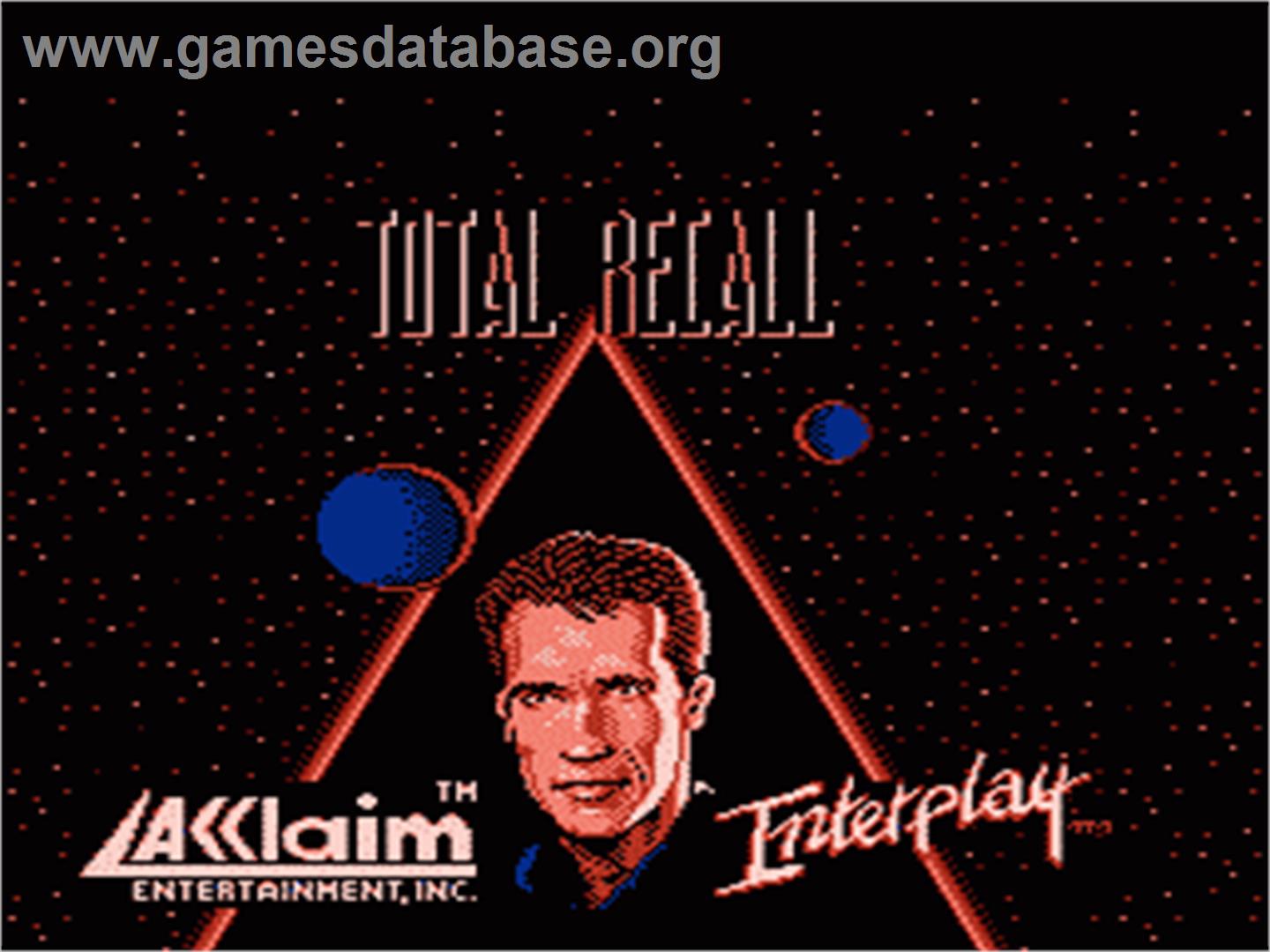 Total Recall - Nintendo NES - Artwork - Title Screen