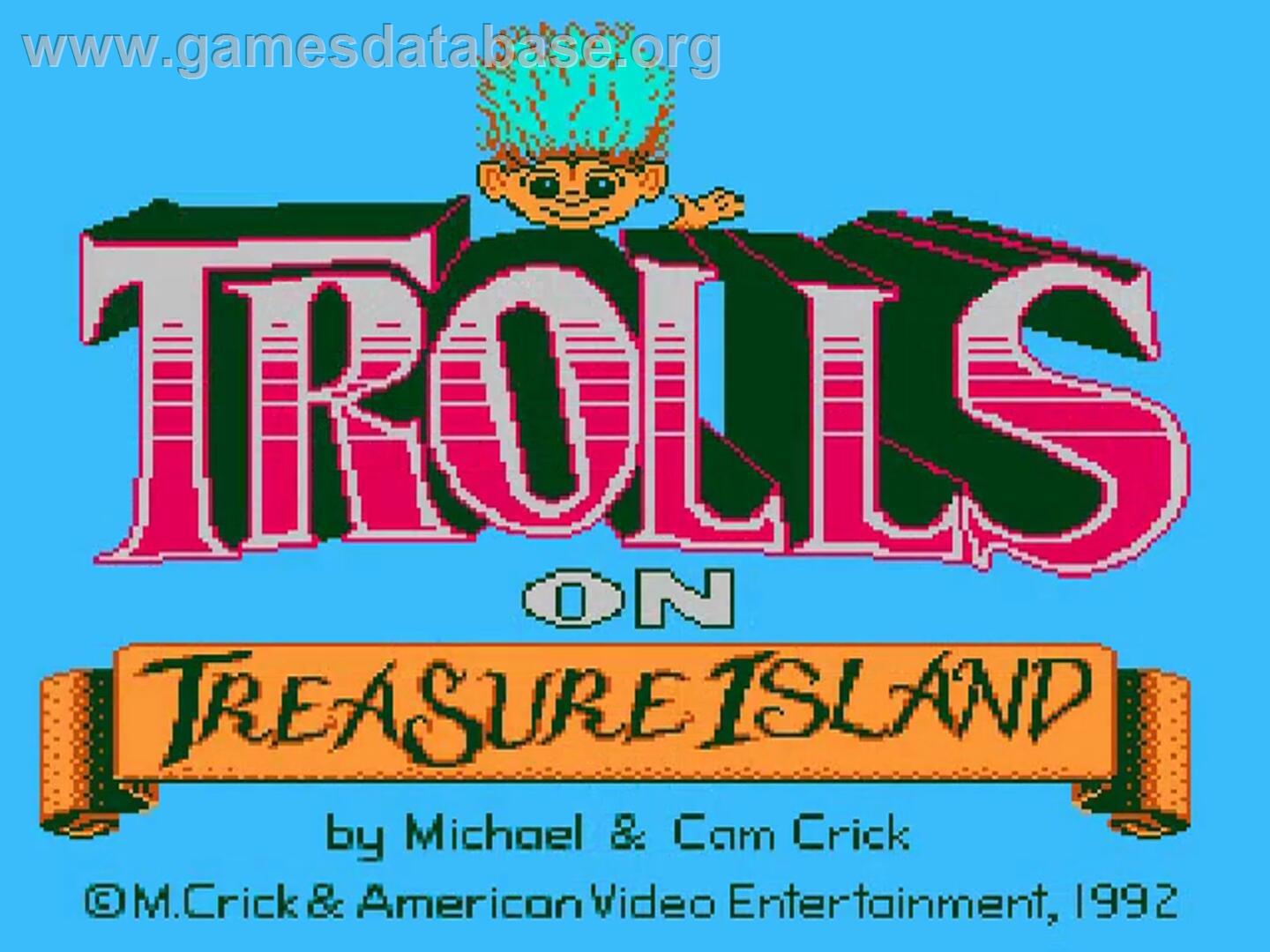 Trolls On Treasure Island - Nintendo NES - Artwork - Title Screen