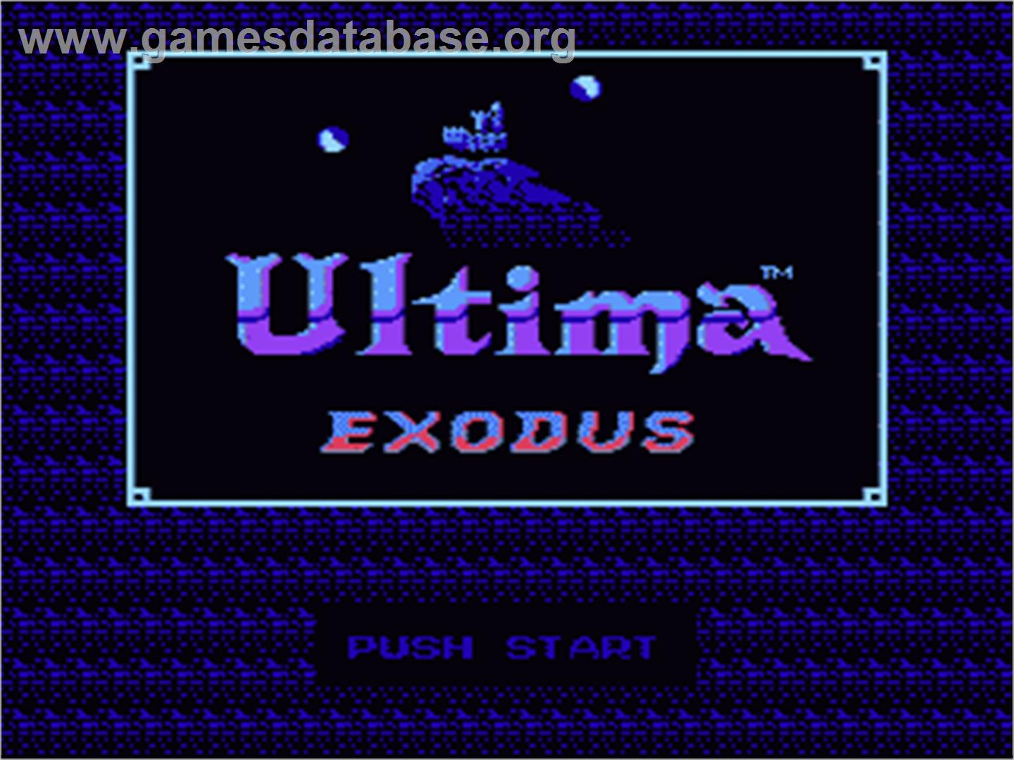 Ultima III: Exodus - Nintendo NES - Artwork - Title Screen