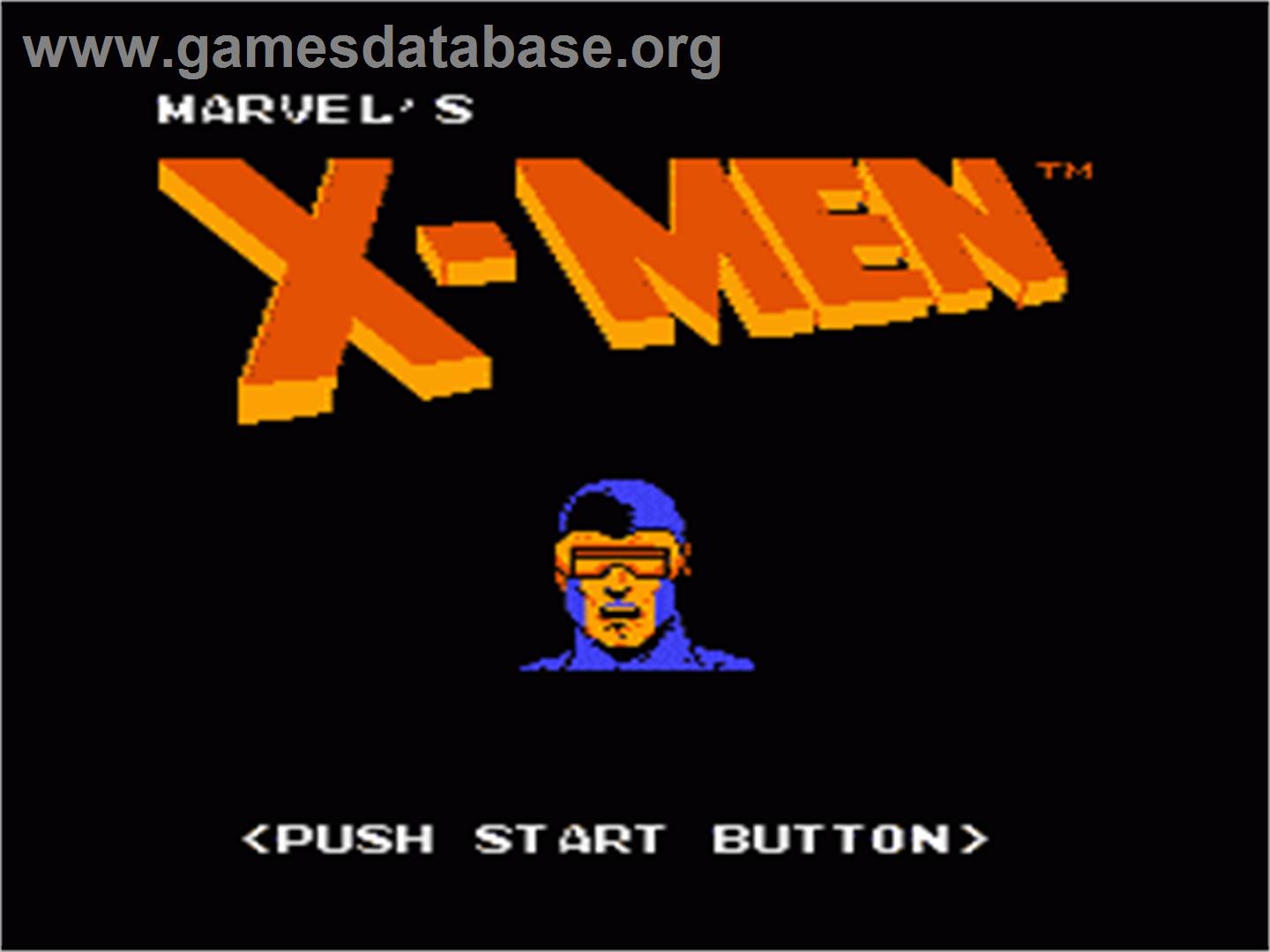 Uncanny X-Men - Nintendo NES - Artwork - Title Screen