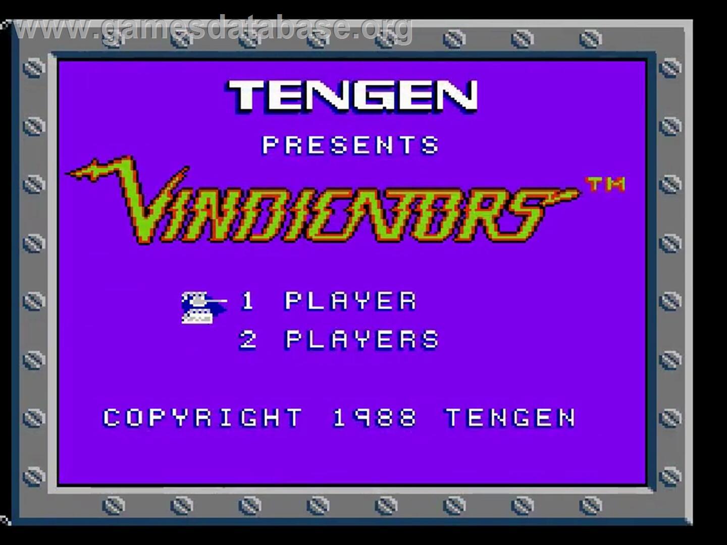 Vindicators - Nintendo NES - Artwork - Title Screen