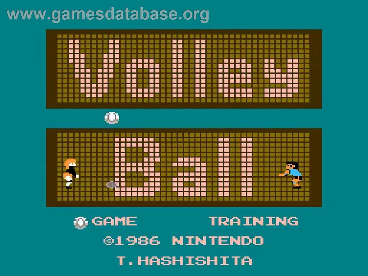 Volleyball - Nintendo NES - Artwork - Title Screen