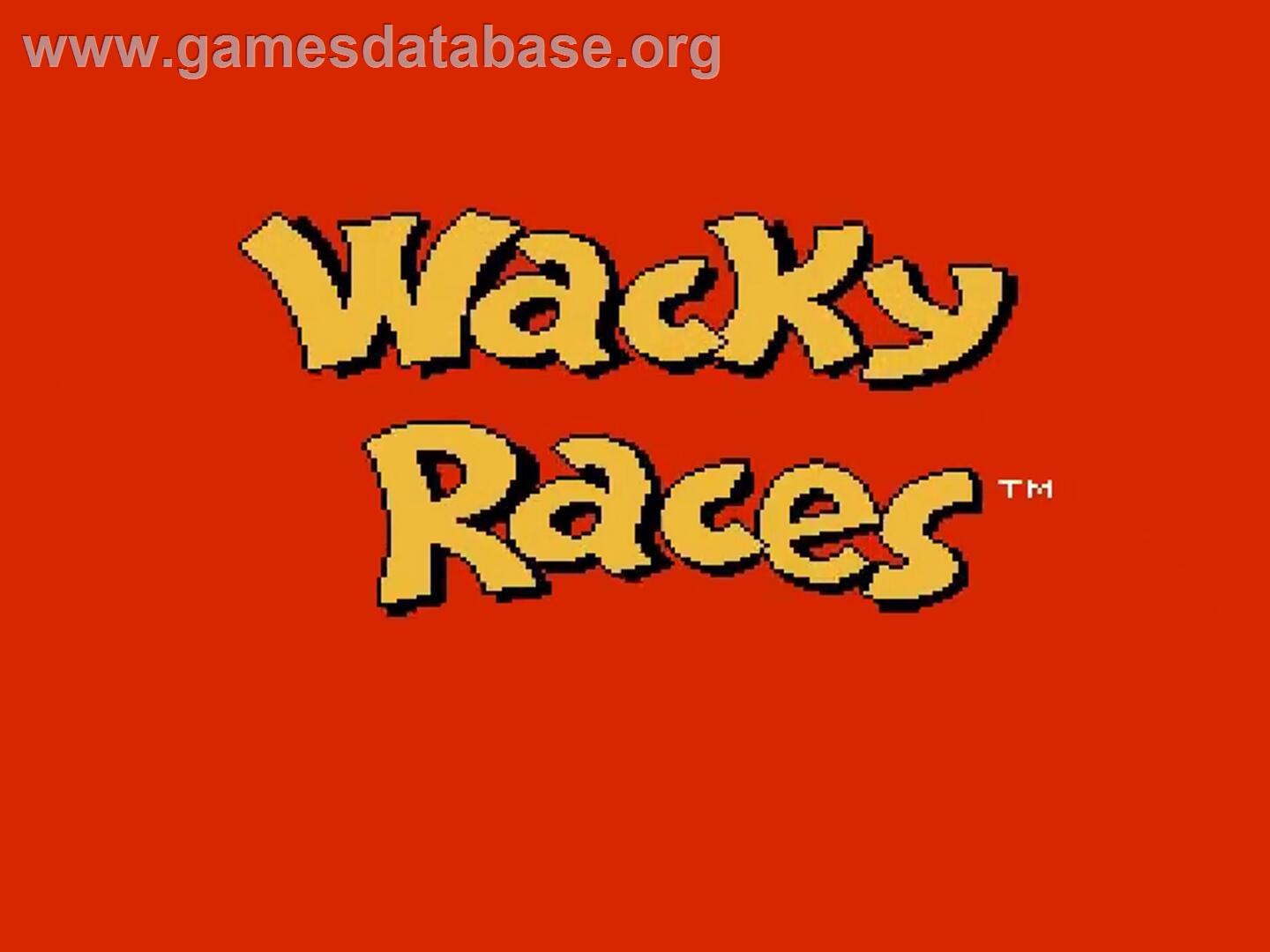Wacky Races - Nintendo NES - Artwork - Title Screen