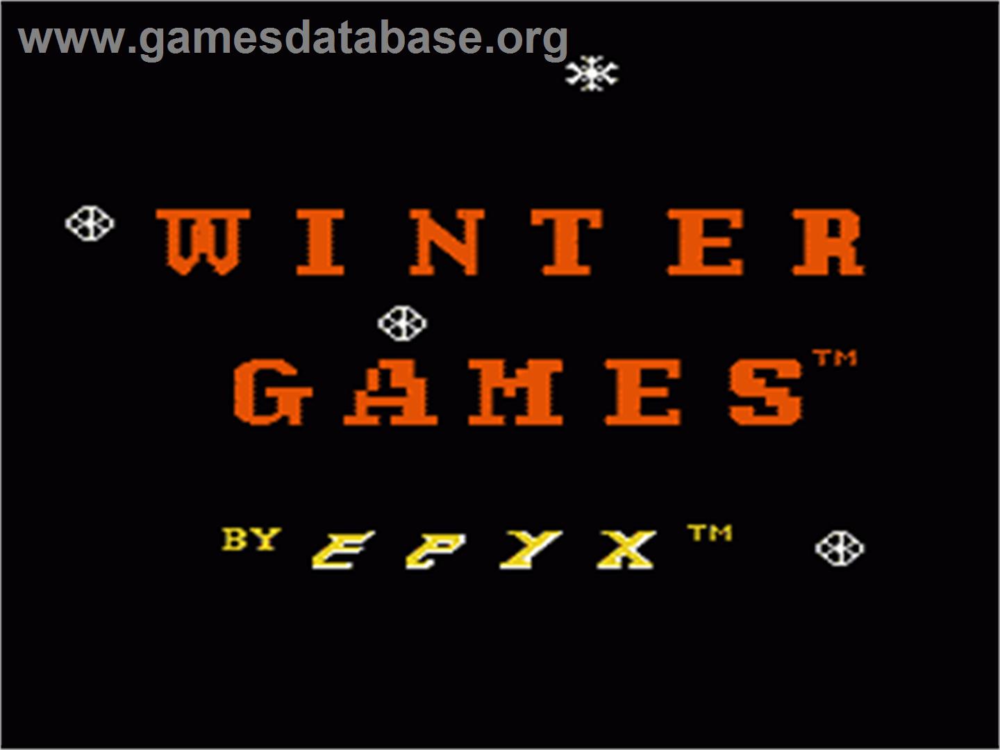 Winter Games - Nintendo NES - Artwork - Title Screen