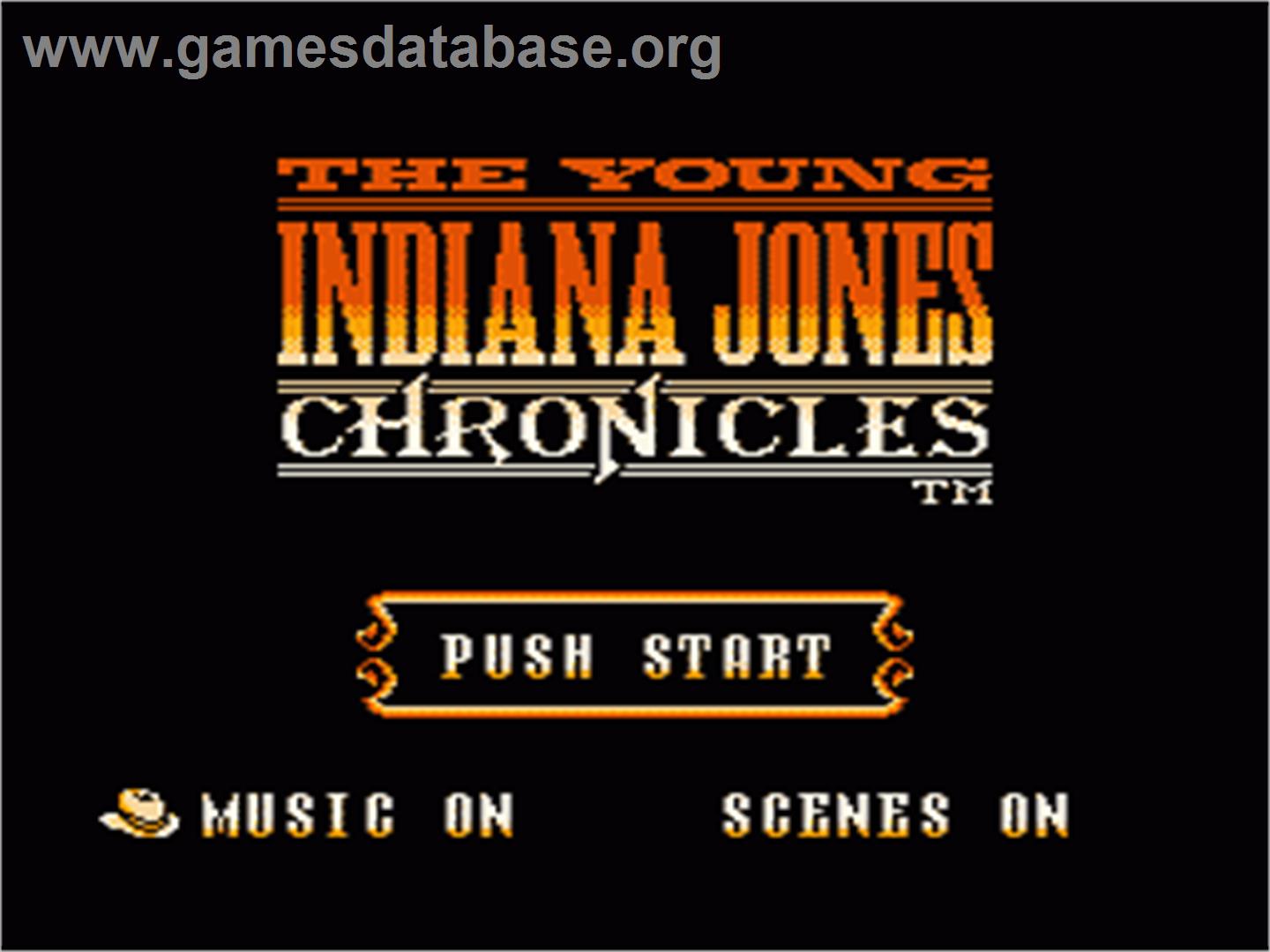 Young Indiana Jones Chronicles - Nintendo NES - Artwork - Title Screen