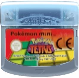 Cartridge artwork for Pokemon Tetris on the Nintendo Pokemon Mini.