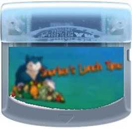 Cartridge artwork for Snorlax's Lunch Time on the Nintendo Pokemon Mini.