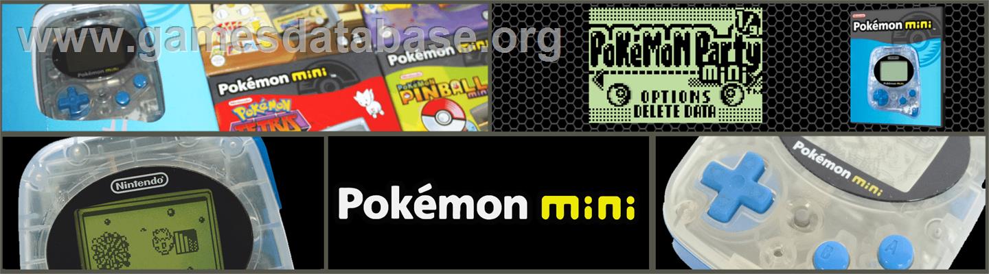 Pokemon Party Mini - Nintendo Pokemon Mini - Artwork - Marquee