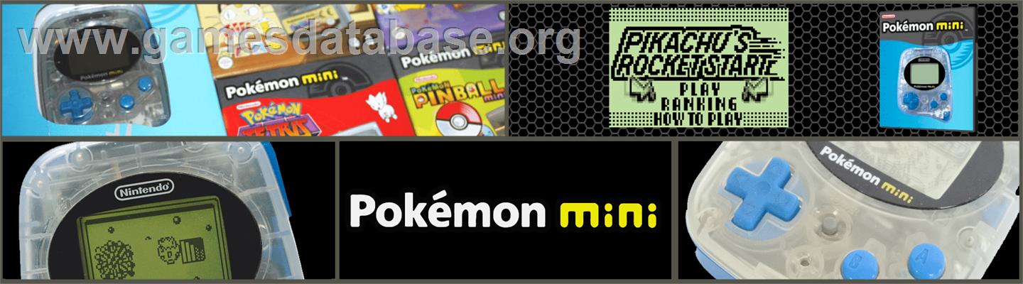 Pokemon Party Mini - Pikachu's Rocket Start - Nintendo Pokemon Mini - Artwork - Marquee