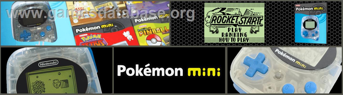 Pokemon Party Mini - Rocket Start - Nintendo Pokemon Mini - Artwork - Marquee