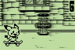 In game image of Pichu Bros. Mini - Skateboard on the Nintendo Pokemon Mini.