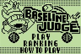 Title screen of Pokemon Party Mini - Baseline Judge on the Nintendo Pokemon Mini.