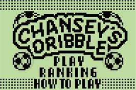 Title screen of Pokemon Party Mini - Chansey's Dribble on the Nintendo Pokemon Mini.