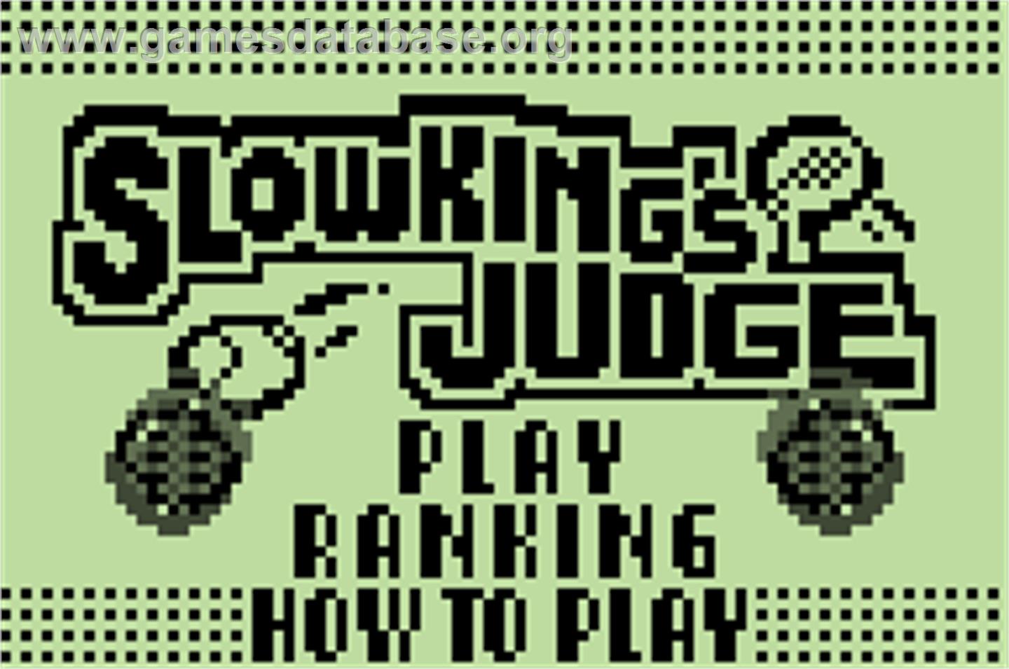 Pokemon Party Mini - Slowking's Judge - Nintendo Pokemon Mini - Artwork - Title Screen