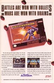 Advert for Mechwarrior on the Microsoft Xbox 360.