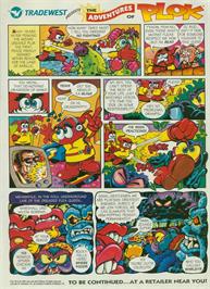 Advert for Plok on the Nintendo SNES.