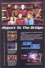 Advert for Star Trek - The Next Generation - Future's Past on the Nintendo SNES.