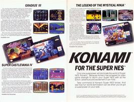 Advert for The Legend of the Mystical Ninja on the Nintendo SNES.