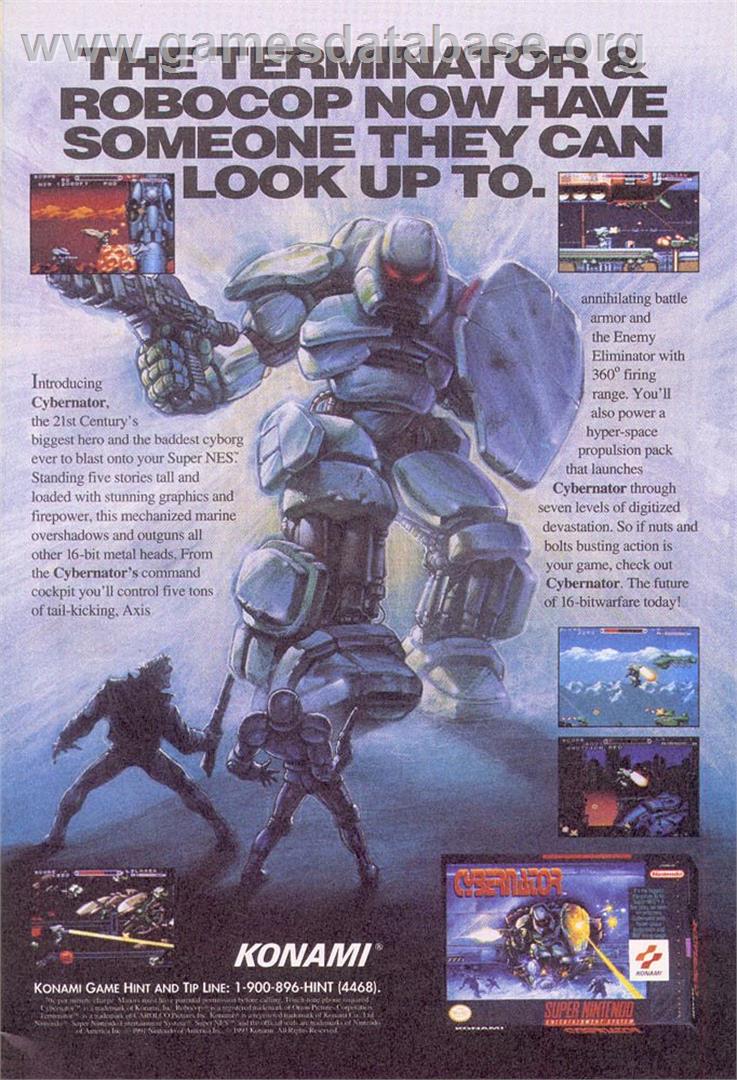 Cybernator - Nintendo Wii U - Artwork - Advert