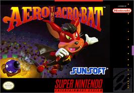 Box cover for Aero The Acro-bat on the Nintendo SNES.