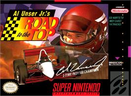 Box cover for Al Unser Jr.'s Road To The Top on the Nintendo SNES.