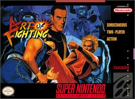 Box cover for Art Of Fighting on the Nintendo SNES.