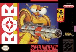 Box cover for B.o.b. on the Nintendo SNES.