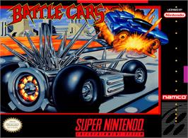 Box cover for Battle Cars on the Nintendo SNES.