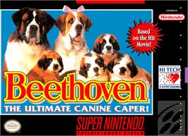 Box cover for Beethoven - The Ultimate Canine Caper! on the Nintendo SNES.