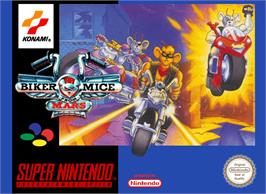 Box cover for Biker Mice From Mars on the Nintendo SNES.