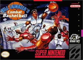 Box cover for Bill Laimbeer's Combat Basketball on the Nintendo SNES.