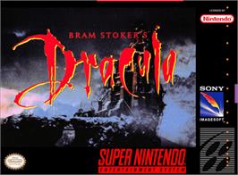 Box cover for Bram Stoker's Dracula on the Nintendo SNES.