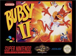 Box cover for Bubsy II on the Nintendo SNES.