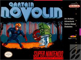 Box cover for Captain Novolin on the Nintendo SNES.