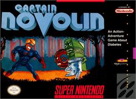 Box cover for Captain Novolin on the Nintendo SNES.