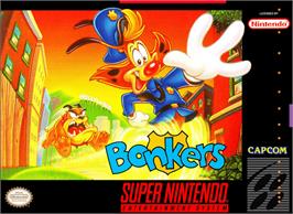 Box cover for Disney's Bonkers on the Nintendo SNES.
