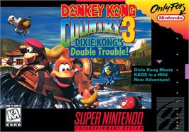Box cover for Donkey Kong Country 3 - Dixie Kong's Double Trouble on the Nintendo SNES.