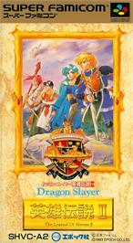 Box cover for Dragon Slayer - Eiyuu Densetsu 2 on the Nintendo SNES.