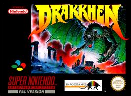 Box cover for Drakkhen on the Nintendo SNES.