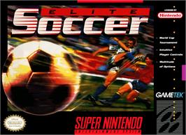 Box cover for Elite Soccer on the Nintendo SNES.