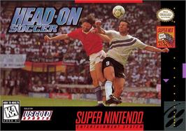 Box cover for Fever Pitch Soccer on the Nintendo SNES.