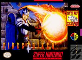 Box cover for Firestriker on the Nintendo SNES.