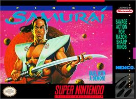 Box cover for First Samurai on the Nintendo SNES.