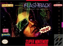 Box cover for Flashback - The Quest For Identity on the Nintendo SNES.