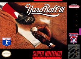 Box cover for HardBall III on the Nintendo SNES.