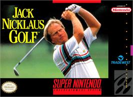 Box cover for Jack Nicklaus Golf on the Nintendo SNES.