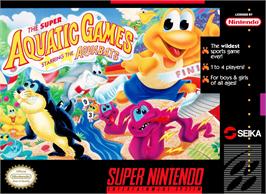 Box cover for James Pond's Crazy Sports on the Nintendo SNES.