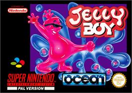 Box cover for Jelly Boy on the Nintendo SNES.