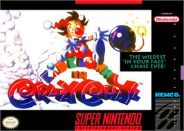 Box cover for Kid Klown In Crazy Chase on the Nintendo SNES.
