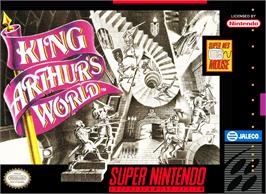 Box cover for King Arthur's World on the Nintendo SNES.